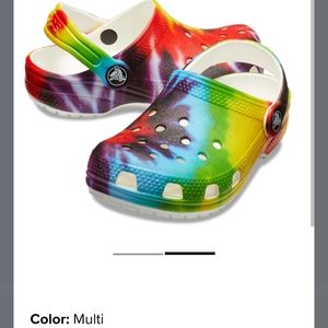 Tie-dye Crocs kids